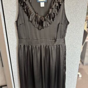 Emmelee for F.C. Black Fringe Midi Dress